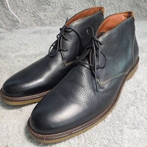 Johnson and Murphy Black Leather Chukka Boots